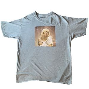 light green billie eillish tee